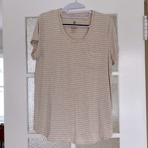 Everyday Nursing T-Shirt (Oatmeal Stripe) - Kindred Bravery